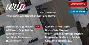 WordPress主题Urip 8.6.4 线上和数字营销网站落地页WP主题 带手动导入演示数据包