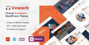 WordPress主题Vework 1.0.4 虚拟助手/远程协助服务网站WP主题