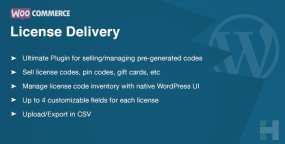 WooCommerce License Delivery自动发卡系统和卡密发放管理插件