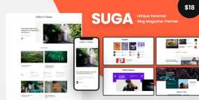 WordPress主题Suga 3.1 响应式杂志和博客网站WordPress主题