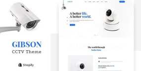 Shopify主题Gibson 1.0.1 单品类CCTV监控设备安防产品专卖店Shopify模板