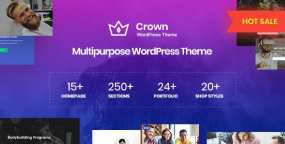 WordPress主题Crown 1.0.6 多用途现代商务网站WP主题