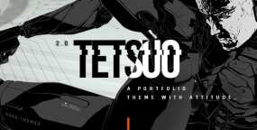Tetsuo汉化版创意艺术和插画设计作品集WordPress主题V1.5.1
