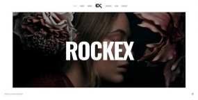 WordPress主题Rockex 1.1 响应式单页作品集展示网站WP主题