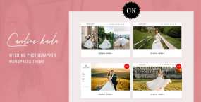 WordPress主题Ckarla 1.1 婚纱摄影婚礼婚庆策划司仪WP主题 带手动导入演示数据
