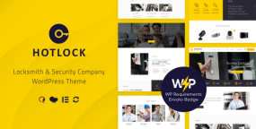 WordPress主题HotLock锁匠安防产品安保公司和安全系统网站模板