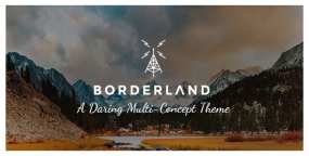WordPress主题Borderland复古风格摄影设计作品展示网站模板 带手动导入演示数据