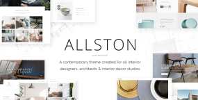 WordPress主题Allston 1.4.1 当代室内设计和建筑设计网站WP主题 带手动导入演示数据