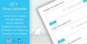 拖放文件上传器Contact Form 7插件Drop Uploader 2.3.1
