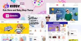 WordPress主题Kidsy 1.0.1 儿童婴儿用品外贸商城WooCommerce主题 带手动导入数据