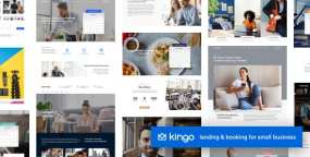 WordPress主题Kingo汉化版V2.6.9 小型服务企业预约预订网站模板