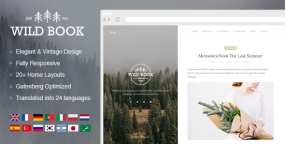 Wild Book复古优雅个人博客和作品集WordPress主题V1.9.7