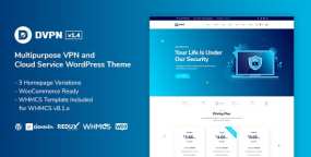 WordPress主题DVPN 1.6.1 多用途VPN和云服务商网站模板+WHMCS模板