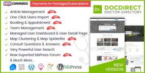 WordPress主题DocDirect 8.1.1 医生名录和医疗机构分类目录WP主题