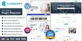 Careerfy V10.2.9 求职招聘门户网站WordPress主题