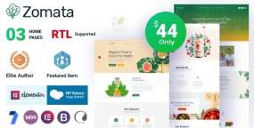 WordPress主题Zomata 1.0.8 有机食品|有机农业|生态农场WP主题 带XML导入数据包