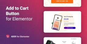 自定义加入购物车按钮Elementor插件Ader v1.0.1