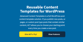 Advanced Content Templates内容重用和文章模板化WP插件V2.2.2