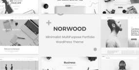 WordPress主题Norwood 1.2.1 极简多用途作品集展示WP主题 带XML导入数据