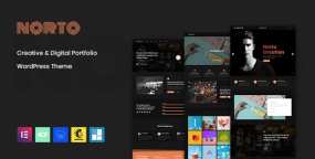 WordPress主题Norto 2.1 多用途创意作品集|商业|初创企业WP主题