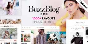 Buzz潮流时尚生活博主博客网站模板WordPress主题V6.7.4
