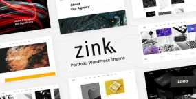 WordPress主题Zink 1.0.2 创意设计摄影作品集展示WP主题