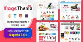 MageThemePRO数码产品和服装配饰销售平台Magento主题V2.1.1