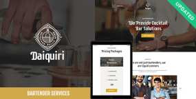 Daiquiri现代调酒和餐饮业务网站WordPress主题1.2.0