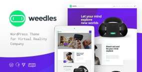 Weedles虚拟现实VR设备推介落地页WordPress主题