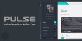 Pulse(v2.0)个人简历|在线名片|学术作品WordPress主题 带XMl导入数据