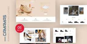 Shopify主题Camamas 1.0 跑步运动鞋衣服外贸电商Shopify模板