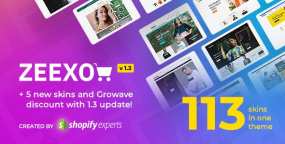 Shopify主题Zeexo 1.4.1 多用途外贸电商Shopify模版(销量1949套)