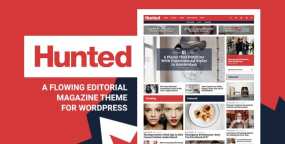 Hunted流畅社论杂志网站WordPress主题