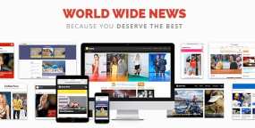 WorldWideNews WordPress主题_多用途新闻杂志网站模板