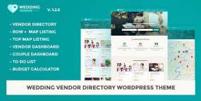 WordPress主题Wedding Vendor 1.2.6 婚纱摄影婚礼策划机构目录列表网WP主题