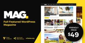 WordPress主题Mag 2.0.6 全功能写作出版杂志社网站WP主题