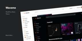Waveme汉化版V9.3 | 在线音乐播放音乐分享网站WordPress主题