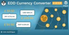 Currency Converter破解版货币转换器EDD插件V2.2.1