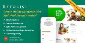 WordPress主题Ketocist 1.2.51 饮食膳食健康养生指导网站WP主题