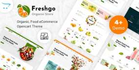 OpenCart主题FreshGo 3.0.0 有机食品和网上超市OpenCart主题