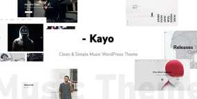 WordPress主题Kayo 1.4.1 简约音乐家|艺术家|唱片公司|音乐行业网站WP主题