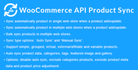 API Product Sync(v3.1)多商店(店群)商品数据同步WooCommerce插件