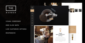 WordPress主题Barbershop 1.9.1 美发沙龙理发店WP主题