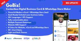 GoBiz二维码数字名片和WhatsApp商店生成器PHP源码V5.0.1