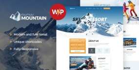 Snow Mountain滑雪场和滑雪培训机构网站WordPress主题V1.2.7
