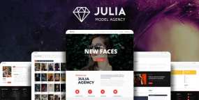 WordPress主题Julia 2.1.4 响应式时装模特经纪公司网站WP主题