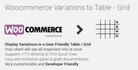 表格和网格化显示商品变体WooCommerce插件V1.5.6