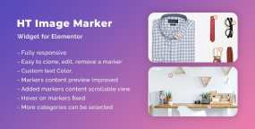图片图钉标记附加信息Elementor插件HT Image Marker 1.0.4 Nulled