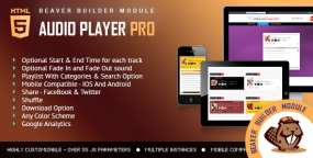 HTML5音频播放器Beaver Builder插件Audio Player PRO 1.0.1