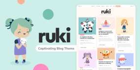 Ruki(v1.4.8)迷人的个人博客网站WordPress主题